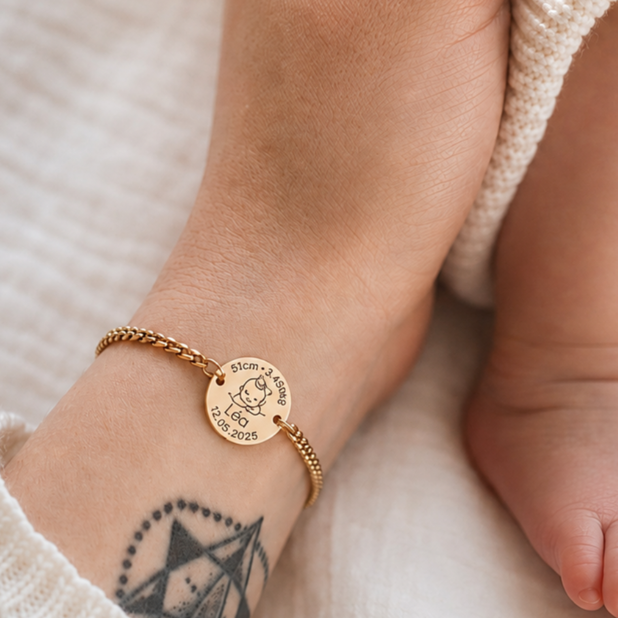 Bracelet Naissance Personnalisé
