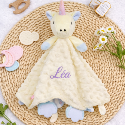 Doudou personnalisé Licorne