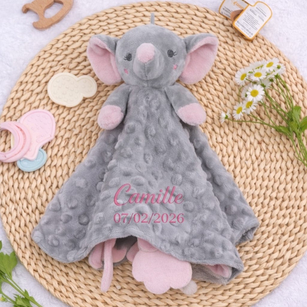 Doudou personnalisé Éléphant