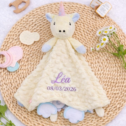 Doudou personnalisé Licorne